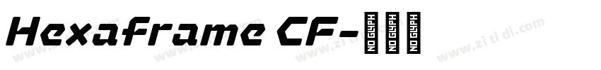 Hexaframe CF字体转换